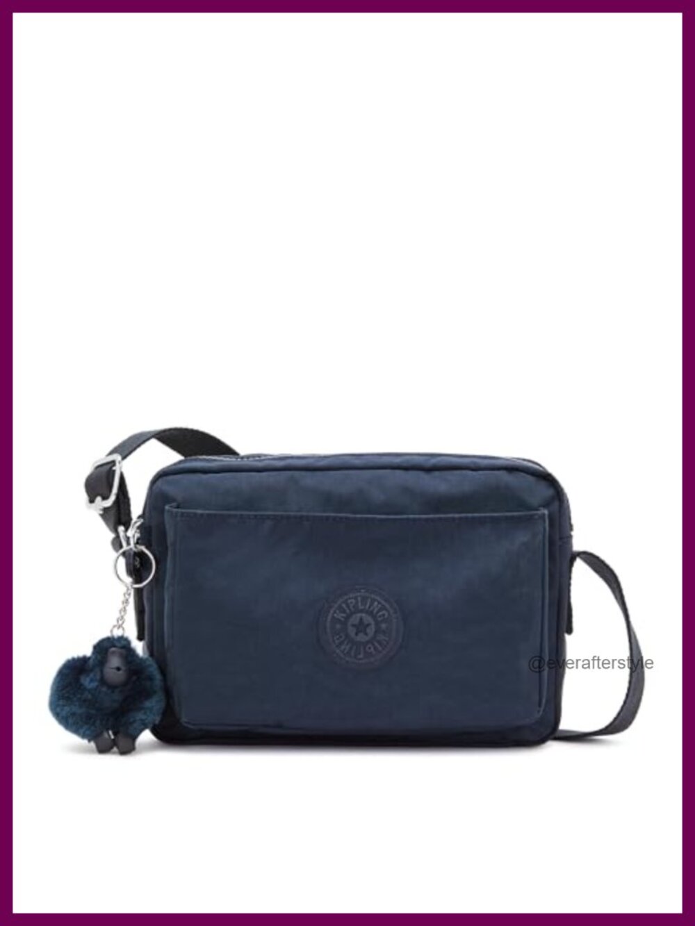 Kipling Abanu Medium Crossbody Bag Lightweight Nylon Adjustable Hobo